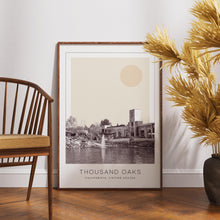 Thousand Oaks Poster Print, Thousand Oaks Travel Poster, Thousand Oaks Minimalistic Wall Art, Thousand Oaks, California, United States 1882438087