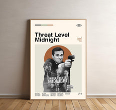 Threat Level Midnight - The Office Poster, The Office Print, Tv Series Poster, Midcentury Art, Minimalist Art, Retro Poster, Vintage Poster 1782287441