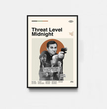 Threat Level Midnight - The Office Poster, The Office Print, Tv Series Poster, Midcentury Art, Minimalist Art, Retro Poster, Vintage Poster 1782287441