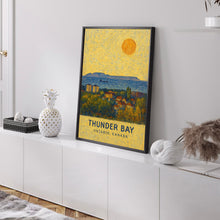 Thunder Bay Poster Print, Thunder Bay Travel Poster, Thunder Bay Van Gogh Style Wall Art, Thunder Bay, Ontario, Canada1