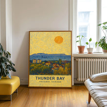 Thunder Bay Poster Print, Thunder Bay Travel Poster, Thunder Bay Van Gogh Style Wall Art, Thunder Bay, Ontario, Canada1