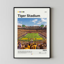 Tiger Stadium Poster, LSU Tigers Football Poster Print, NCAA Stadium Poster, NCAA Art,Football Fan Gift