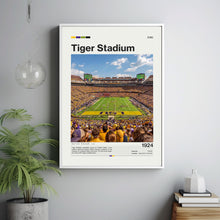 Tiger Stadium Poster, LSU Tigers Football Poster Print, NCAA Stadium Poster, NCAA Art,Football Fan Gift