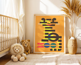 Tiger, 1970s Retro Kids Room Poster (Digital Download), Large Size, Printable 1148026054