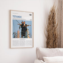 Titanic, James Cameron, Retro Movie Poster, Custom Movie Poster 4421170310