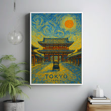 Tokyo Poster Print, Tokyo Travel Poster, Tokyo Van Gogh Style Wall Art, Tokyo, Japan