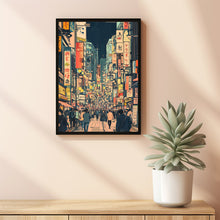 Tokyo Street View in Ukiyo-e Style – Authentic Japanese Art Decor