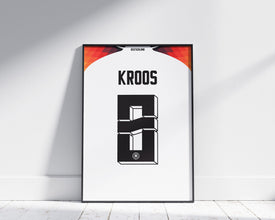 Toni Kroos Germany Jersey Art Soccer Poster Gift Sport Poster 1751746039