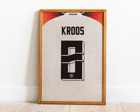 Toni Kroos Germany Jersey Art Soccer Poster Gift Sport Poster 1751746039