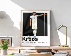 Toni Kroos Poster, German Soccer Art, Game Room Decor Sport Poster 1593824529