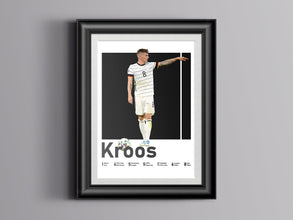 Toni Kroos Poster, German Soccer Art, Game Room Decor Sport Poster 1593824529