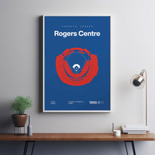 Toronto Ballpark Poster, Rogers Centre Stadium Print, Mid Century Modern Baseball Poste-BYC4YG