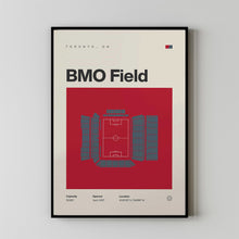 Toronto FC Poster, BMO Field Stadium Soccer Print, Mid Century Modern Football Poster,-4YOF4A