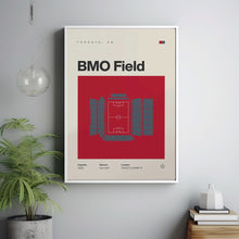 Toronto FC Poster, BMO Field Stadium Soccer Print, Mid Century Modern Football Poster,-4YOF4A