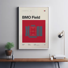 Toronto FC Poster, BMO Field Stadium Soccer Print, Mid Century Modern Football Poster,-4YOF4A
