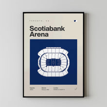 Toronto Maple Leafs Poster, Scotiabank Arena Stadium Print, Mid Century Modern Hockey P-AXH6IP