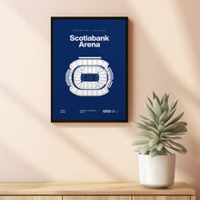 Toronto Maple Leafs Poster, Scotiabank Arena Stadium Print, Mid Century Modern Hockey P-QLIYHE