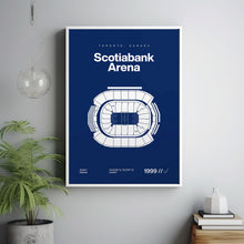 Toronto Maple Leafs Poster, Scotiabank Arena Stadium Print, Mid Century Modern Hockey P-QLIYHE