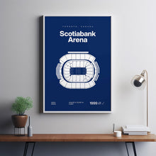 Toronto Maple Leafs Poster, Scotiabank Arena Stadium Print, Mid Century Modern Hockey P-QLIYHE