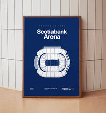 Toronto Maple Leafs Poster, Scotiabank Arena Stadium Print, Mid Century Modern Hockey P-QLIYHE