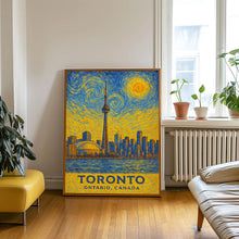 Toronto Poster Print, Toronto Travel Poster, Toronto Van Gogh Style Wall Art, Toronto, Ontario, Canada