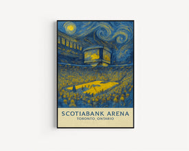 Toronto Raptors NBA  Scotiabank Arena  Black and White  Poster  Wall Art