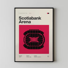 Toronto Raptors Poster, Scotiabank Arena Stadium Print, Mid Century Modern Basketball P-3AVU4M