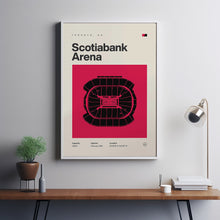 Toronto Raptors Poster, Scotiabank Arena Stadium Print, Mid Century Modern Basketball P-3AVU4M