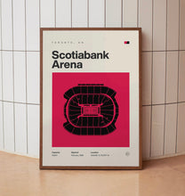 Toronto Raptors Poster, Scotiabank Arena Stadium Print, Mid Century Modern Basketball P-3AVU4M