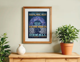 Total Recall Movie Poster Arnold Schwarzenegger Rekall Retro Ad Home Decor Wall Art Print Gift 1159129622