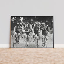 Tour de France Cycling Print, Cigarette Black and White Wall Art, Vintage Print, Photography Prints, Museum Quality Photo Art Print 1804400694