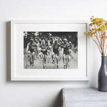Tour de France Cycling Print, Cigarette Black and White Wall Art, Vintage Print, Photography Prints, Museum Quality Photo Art Print 1804400694