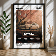 Toyota AE86 Trueno Poster – JDM Drift Car Wall Art, Initial D Classic Car Print for Garage, Office, Man Cave, or Living Room 4373674907