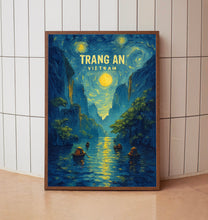 Trang An Travel Poster - Vietnam Wall Art Print, Illustration Poster, Artwork, Home & Office decor, Gift idea, Travel print, Ninh Binh print