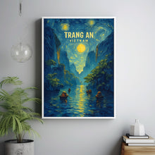 Trang An Travel Poster - Vietnam Wall Art Print, Illustration Poster, Artwork, Home & Office decor, Gift idea, Travel print, Ninh Binh print