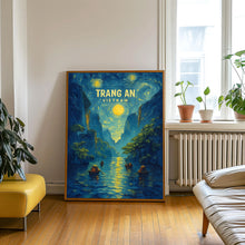 Trang An Travel Poster - Vietnam Wall Art Print, Illustration Poster, Artwork, Home & Office decor, Gift idea, Travel print, Ninh Binh print
