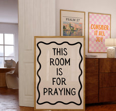 Trendy Christian Wall Art, Pray Wall Art, Maximalist Wall Art, Christian Home Decor, Christian poster, Apartment Wall Art, Praying Print 1870788144