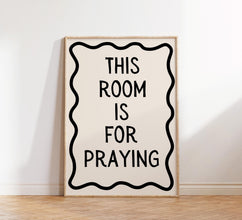 Trendy Christian Wall Art, Pray Wall Art, Maximalist Wall Art, Christian Home Decor, Christian poster, Apartment Wall Art, Praying Print 1870788144
