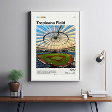 Tropicana Field Poster, Tampa Bay Rays Poster Print, MLB Stadium Poster, Baseball Fan Gift Print