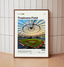 Tropicana Field Poster, Tampa Bay Rays Poster Print, MLB Stadium Poster, Baseball Fan Gift Print