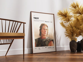 Troy Poster, Brad Pitt Poster, Wolfgang Petersen's Film Troy Print Poster, The Iliad by Homer on Cinema, Movie Wall Art Idea 4296829084