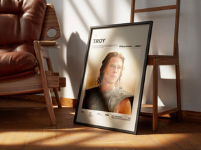 Troy Poster, Brad Pitt Poster, Wolfgang Petersen's Film Troy Print Poster, The Iliad by Homer on Cinema, Movie Wall Art Idea 4296829084