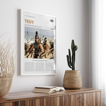 Troy, Wolfgang Petersen, Retro Movie Poster, Custom Movie Poster 4421170419