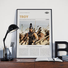 Troy, Wolfgang Petersen, Retro Movie Poster, Custom Movie Poster 4421170419