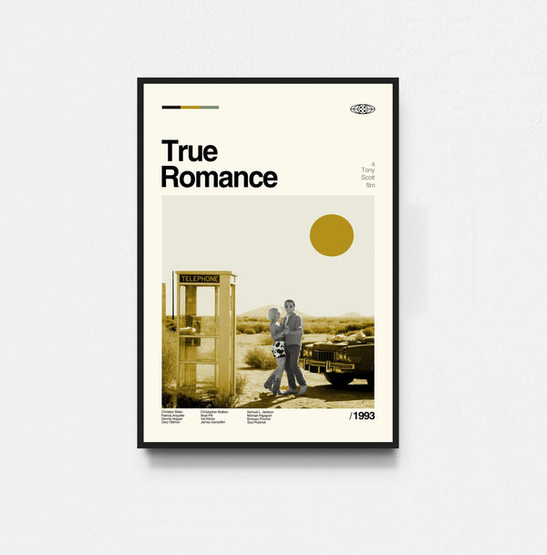 True Romance Movie Poster, True Romance Poster, Midcentury Art, Minimalist Art, Retro Poster, Vintage Poster, Home Decor 1818320170