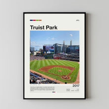 Truist Park Poster, Atlanta Braves Poster Print, MLB Stadium Poster, Baseball Fan Gift Print