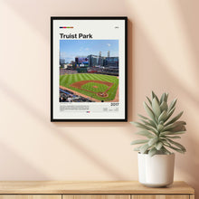 Truist Park Poster, Atlanta Braves Poster Print, MLB Stadium Poster, Baseball Fan Gift Print