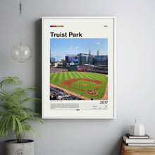 Truist Park Poster, Atlanta Braves Poster Print, MLB Stadium Poster, Baseball Fan Gift Print