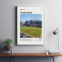 Truist Park Poster, Atlanta Braves Poster Print, MLB Stadium Poster, Baseball Fan Gift Print