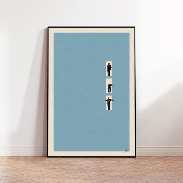 Truman Show Inspired Poster  Mid Century Modern Poster  Minimalist Poster  Retro Art Print  Wall Art  Minimalist Home Decor 1675781013